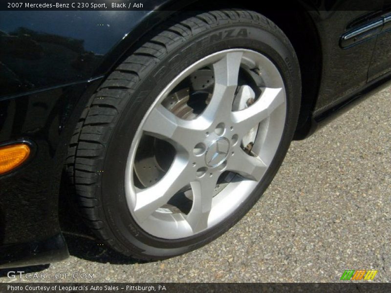 Black / Ash 2007 Mercedes-Benz C 230 Sport