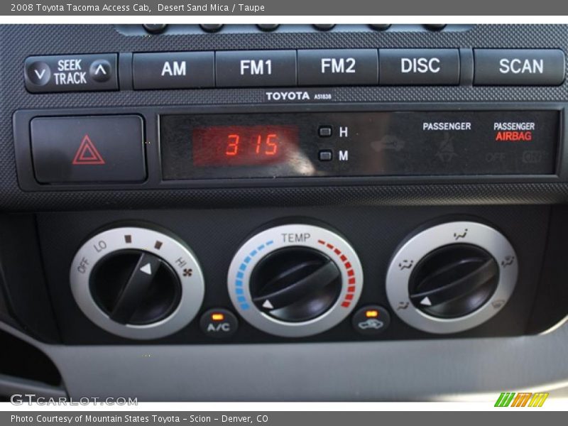 Desert Sand Mica / Taupe 2008 Toyota Tacoma Access Cab