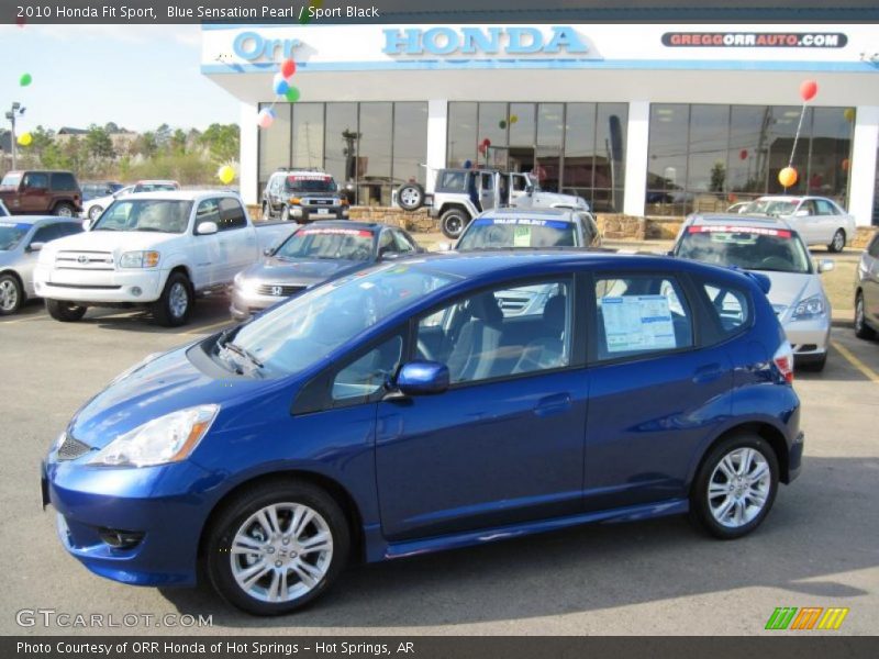 Blue Sensation Pearl / Sport Black 2010 Honda Fit Sport