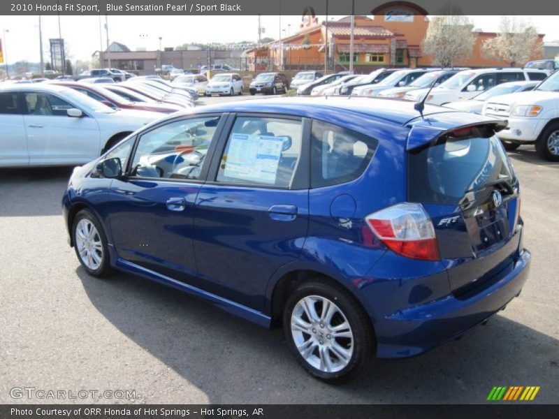 Blue Sensation Pearl / Sport Black 2010 Honda Fit Sport