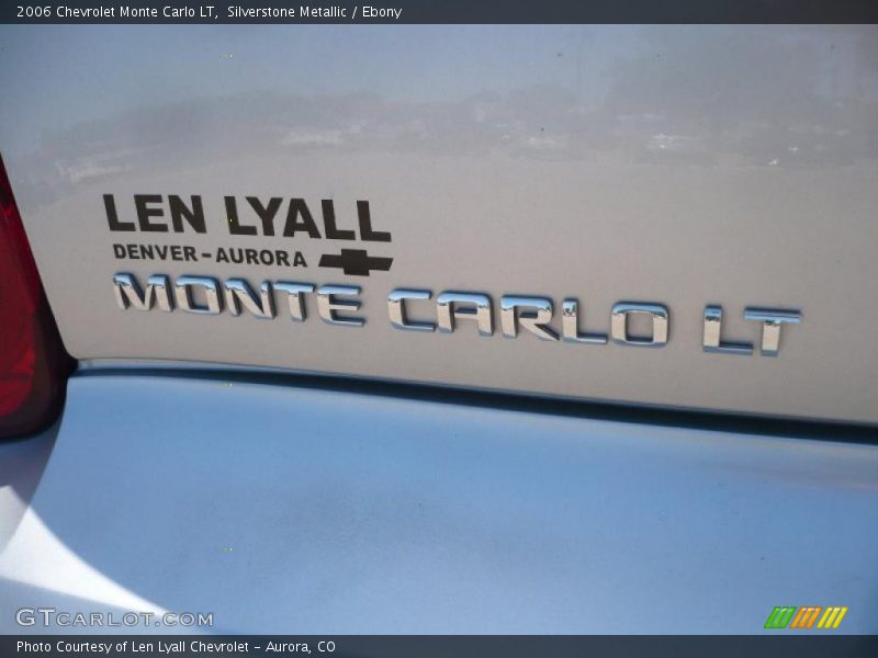 Silverstone Metallic / Ebony 2006 Chevrolet Monte Carlo LT