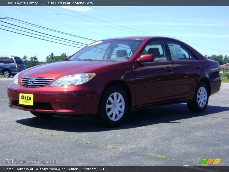 Salsa Red Pearl / Stone Gray 2006 Toyota Camry LE