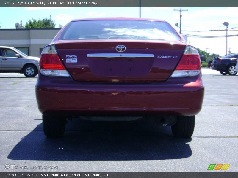 Salsa Red Pearl / Stone Gray 2006 Toyota Camry LE