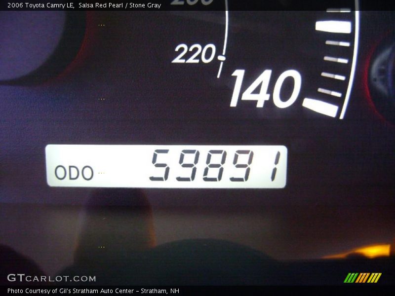 Salsa Red Pearl / Stone Gray 2006 Toyota Camry LE