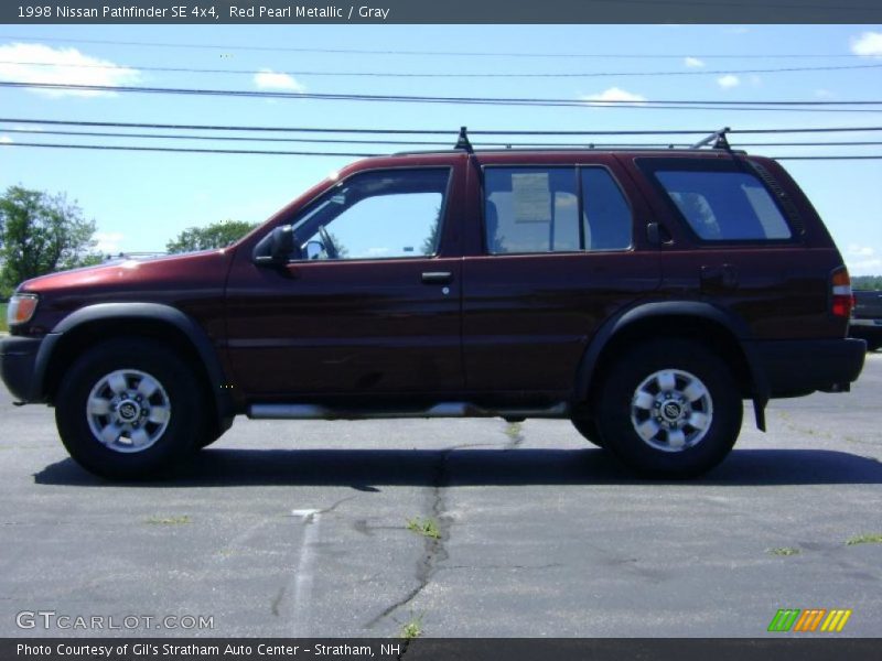 Red Pearl Metallic / Gray 1998 Nissan Pathfinder SE 4x4