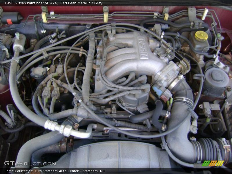 Red Pearl Metallic / Gray 1998 Nissan Pathfinder SE 4x4