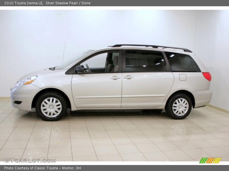 Silver Shadow Pearl / Stone 2010 Toyota Sienna LE