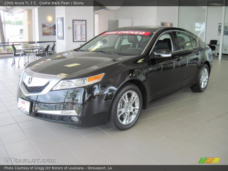 Crystal Black Pearl / Ebony 2009 Acura TL 3.5