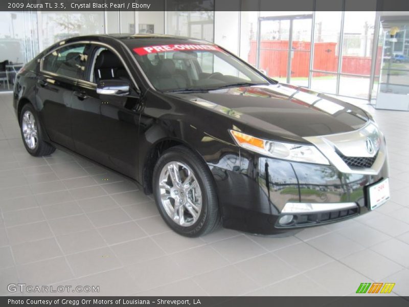 Crystal Black Pearl / Ebony 2009 Acura TL 3.5