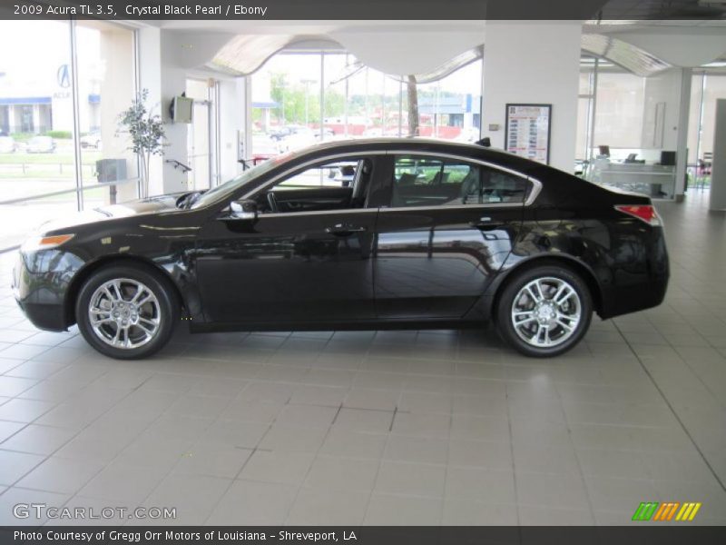 Crystal Black Pearl / Ebony 2009 Acura TL 3.5