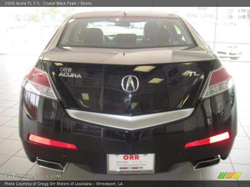 Crystal Black Pearl / Ebony 2009 Acura TL 3.5