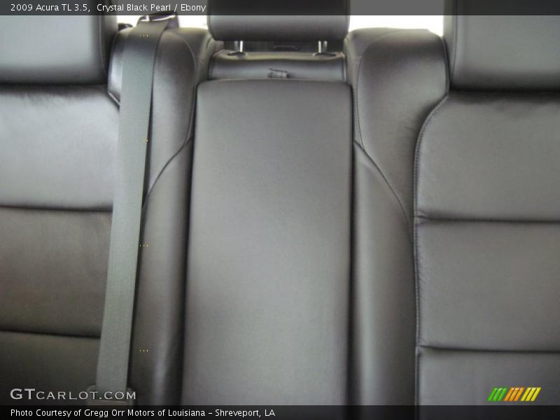 Crystal Black Pearl / Ebony 2009 Acura TL 3.5