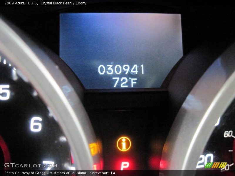 Crystal Black Pearl / Ebony 2009 Acura TL 3.5