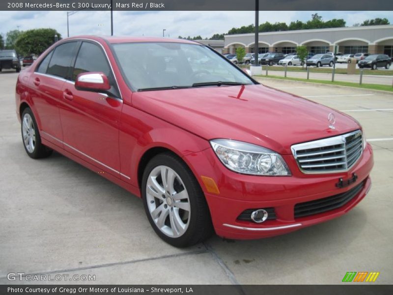 Mars Red / Black 2008 Mercedes-Benz C 300 Luxury