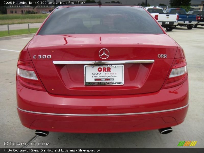 Mars Red / Black 2008 Mercedes-Benz C 300 Luxury