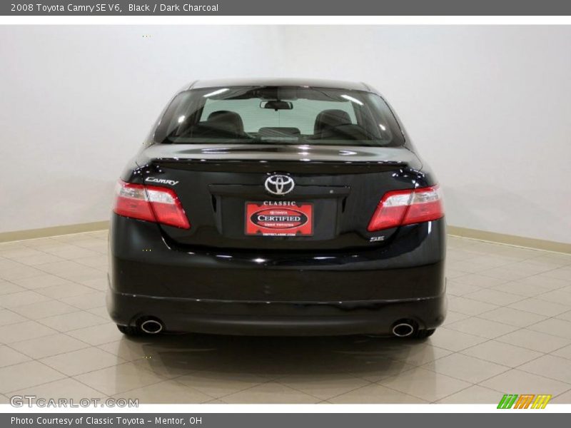 Black / Dark Charcoal 2008 Toyota Camry SE V6