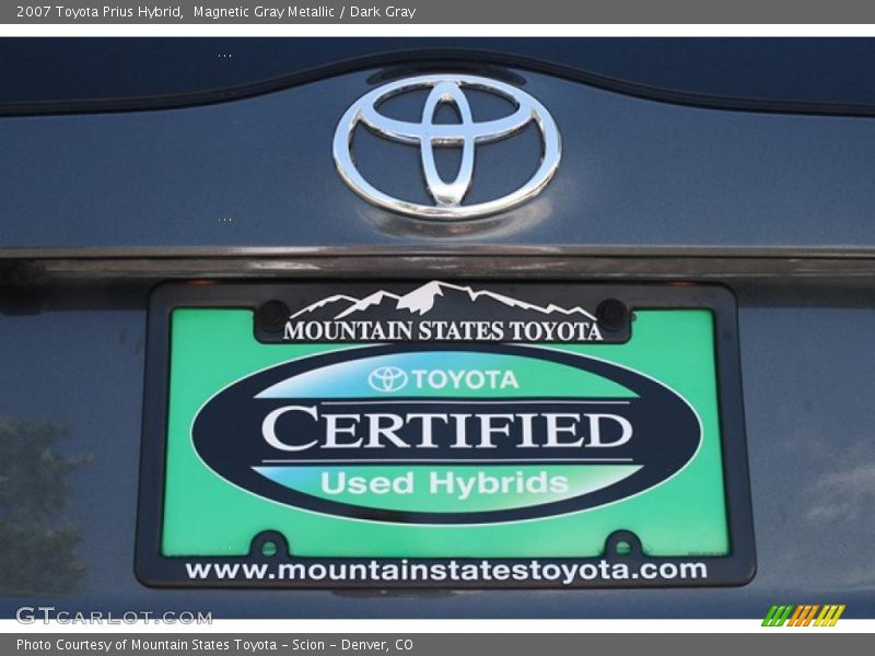 Magnetic Gray Metallic / Dark Gray 2007 Toyota Prius Hybrid