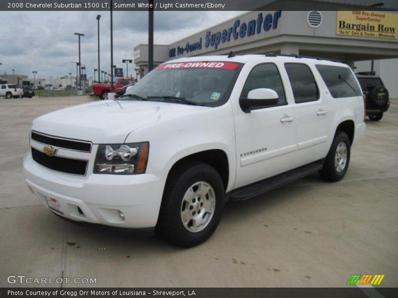 Summit White / Light Cashmere/Ebony 2008 Chevrolet Suburban 1500 LT