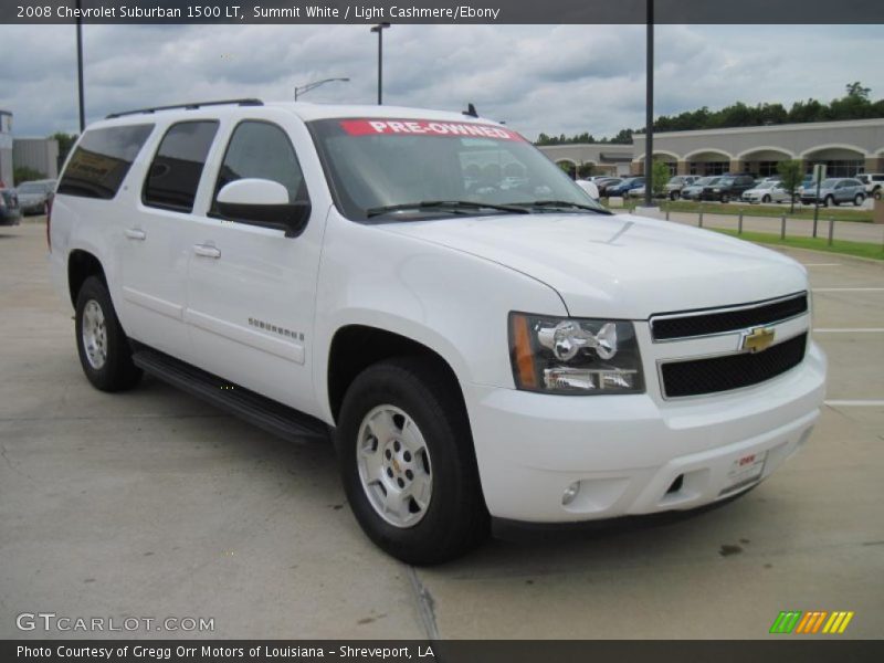 Summit White / Light Cashmere/Ebony 2008 Chevrolet Suburban 1500 LT