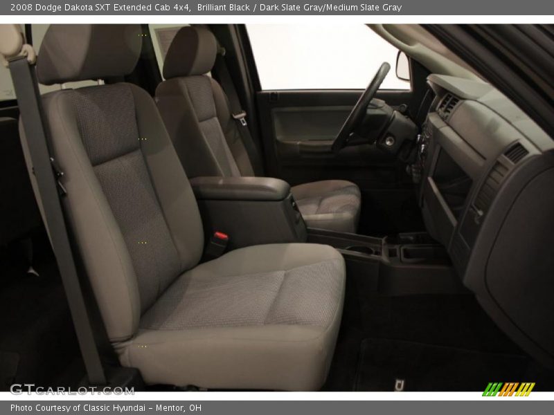 Brilliant Black / Dark Slate Gray/Medium Slate Gray 2008 Dodge Dakota SXT Extended Cab 4x4