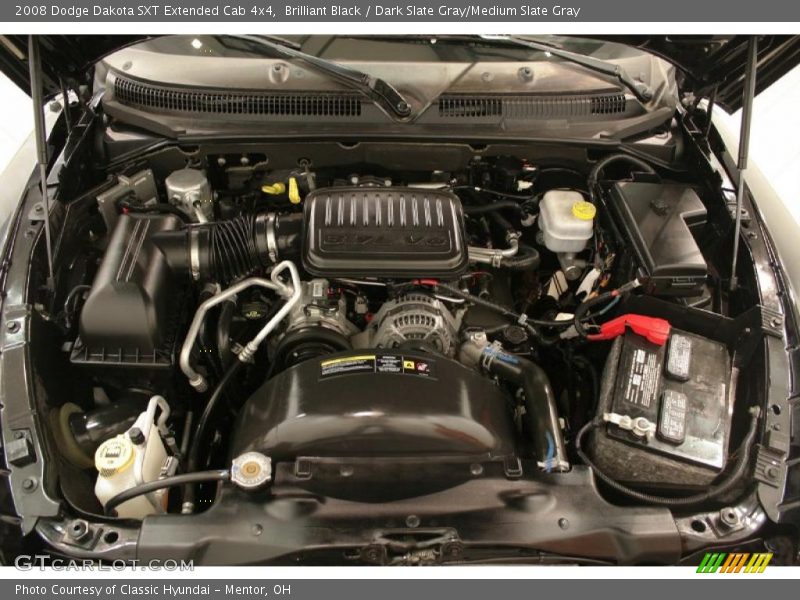 Brilliant Black / Dark Slate Gray/Medium Slate Gray 2008 Dodge Dakota SXT Extended Cab 4x4