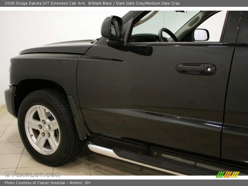 Brilliant Black / Dark Slate Gray/Medium Slate Gray 2008 Dodge Dakota SXT Extended Cab 4x4
