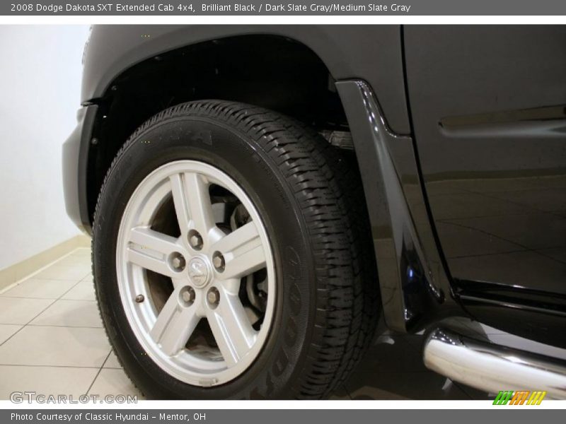 Brilliant Black / Dark Slate Gray/Medium Slate Gray 2008 Dodge Dakota SXT Extended Cab 4x4