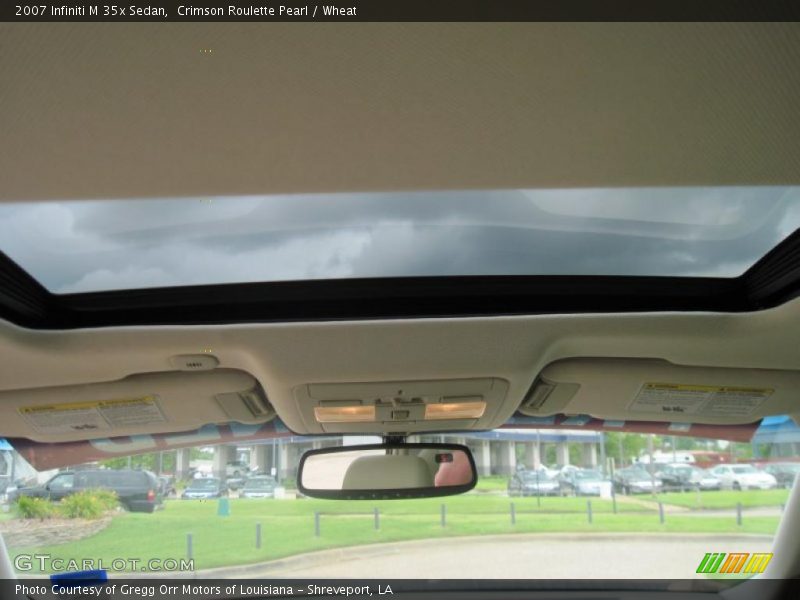 Crimson Roulette Pearl / Wheat 2007 Infiniti M 35x Sedan