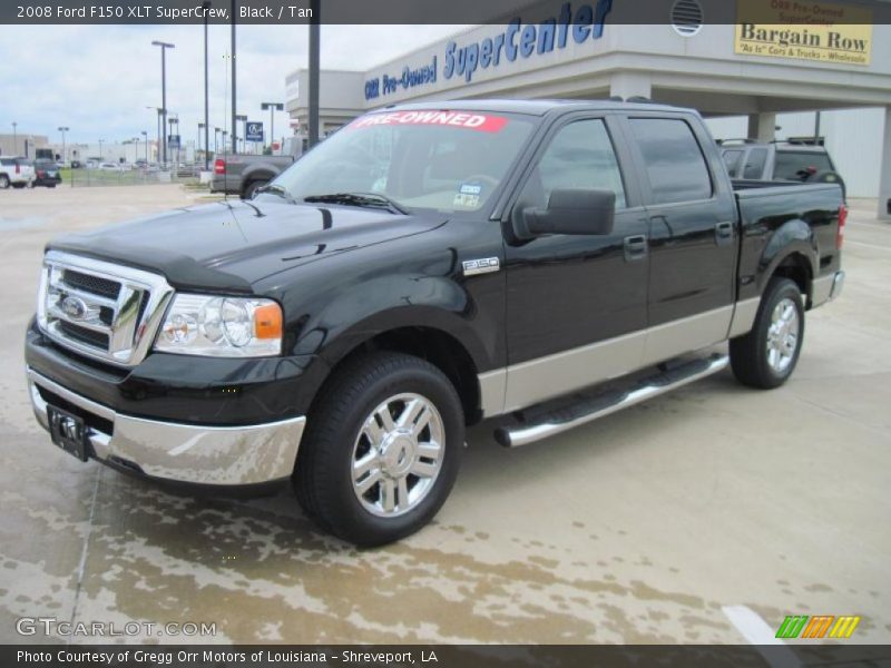 Black / Tan 2008 Ford F150 XLT SuperCrew
