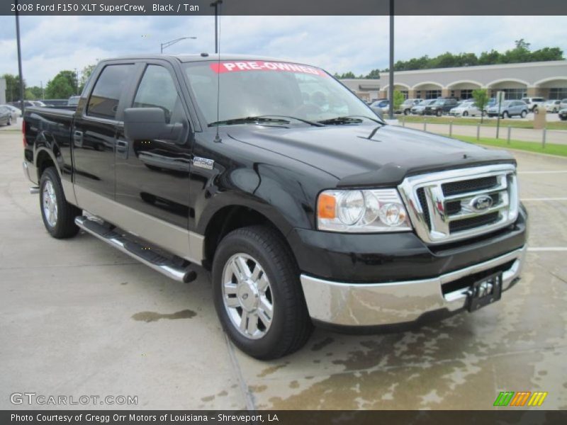 Black / Tan 2008 Ford F150 XLT SuperCrew