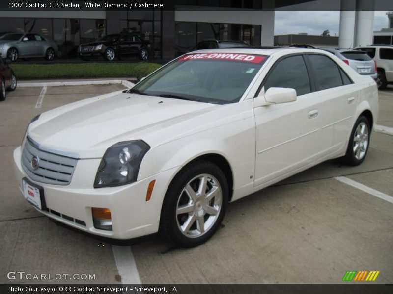 White Diamond / Cashmere 2007 Cadillac CTS Sedan