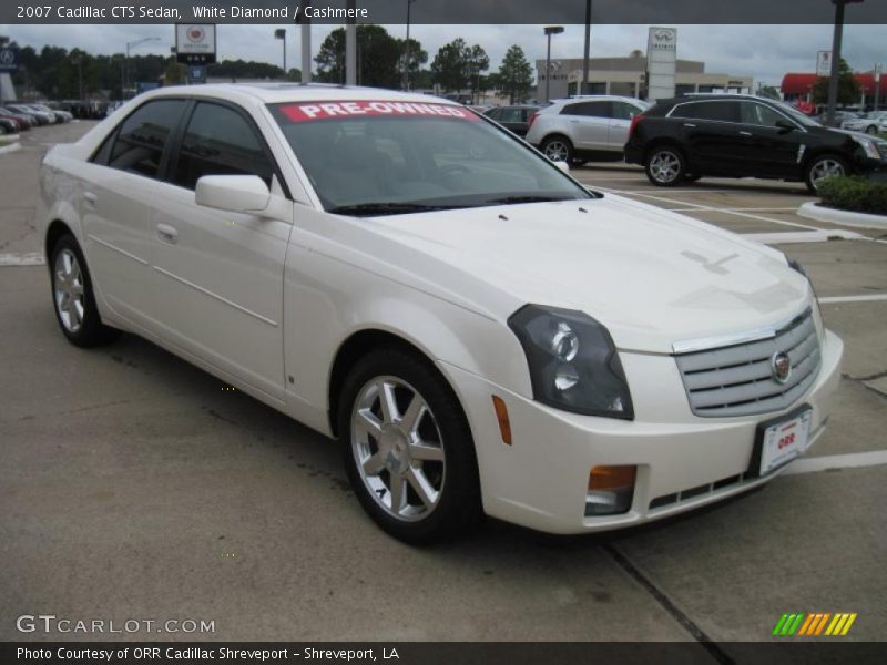 White Diamond / Cashmere 2007 Cadillac CTS Sedan
