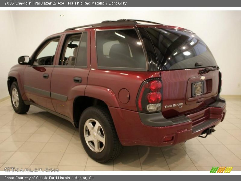 Majestic Red Metallic / Light Gray 2005 Chevrolet TrailBlazer LS 4x4