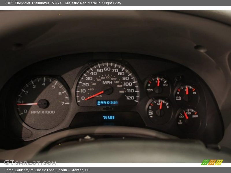 Majestic Red Metallic / Light Gray 2005 Chevrolet TrailBlazer LS 4x4