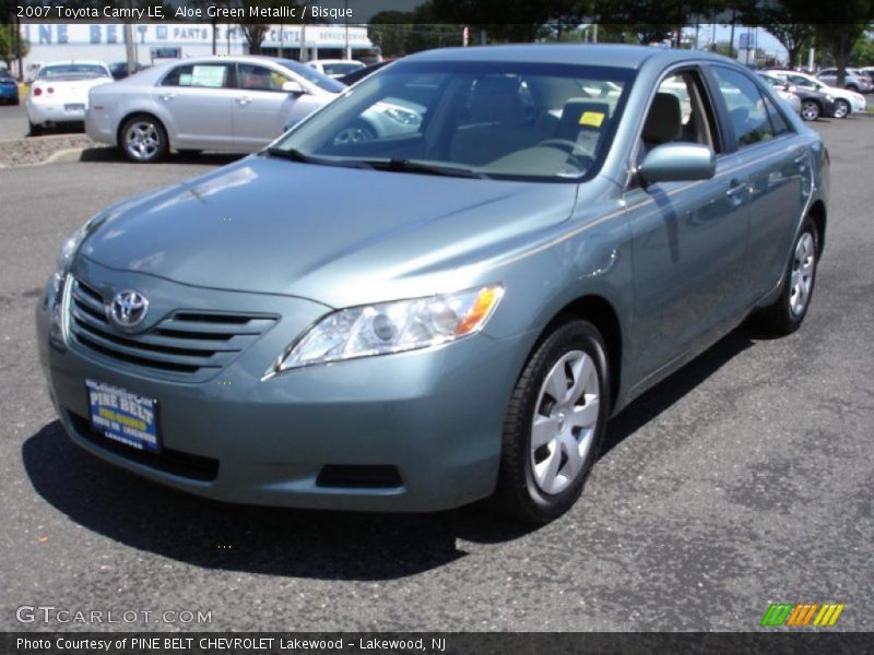 Aloe Green Metallic / Bisque 2007 Toyota Camry LE