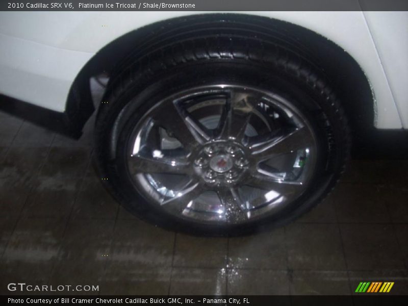 Platinum Ice Tricoat / Shale/Brownstone 2010 Cadillac SRX V6