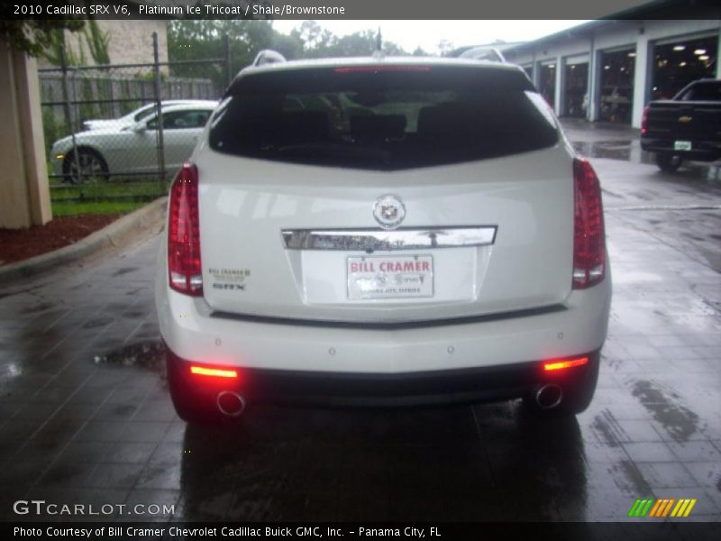 Platinum Ice Tricoat / Shale/Brownstone 2010 Cadillac SRX V6