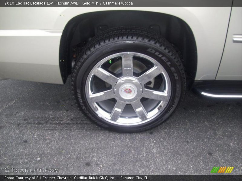 Gold Mist / Cashmere/Cocoa 2010 Cadillac Escalade ESV Platinum AWD