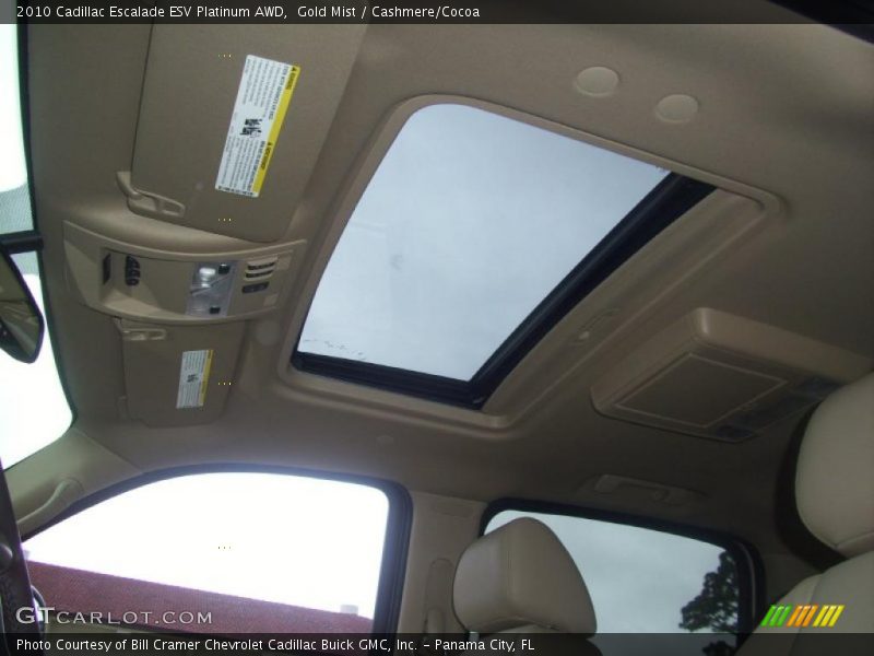Gold Mist / Cashmere/Cocoa 2010 Cadillac Escalade ESV Platinum AWD