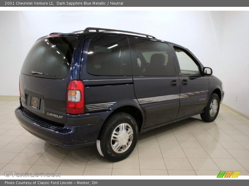 Dark Sapphire Blue Metallic / Neutral 2001 Chevrolet Venture LS