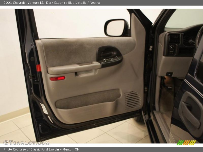 Dark Sapphire Blue Metallic / Neutral 2001 Chevrolet Venture LS