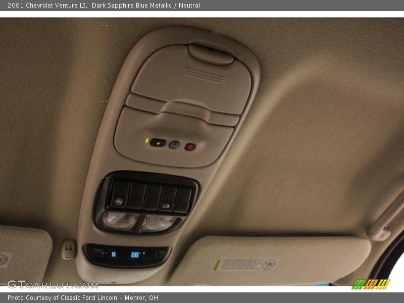 Dark Sapphire Blue Metallic / Neutral 2001 Chevrolet Venture LS