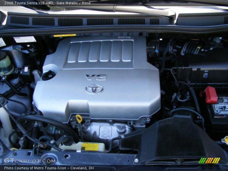 Slate Metallic / Stone 2008 Toyota Sienna XLE AWD