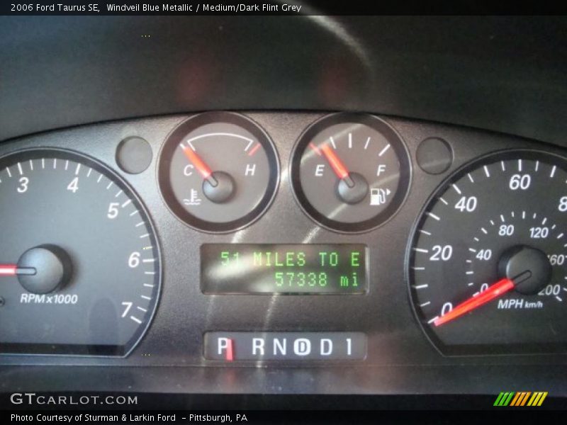 Windveil Blue Metallic / Medium/Dark Flint Grey 2006 Ford Taurus SE