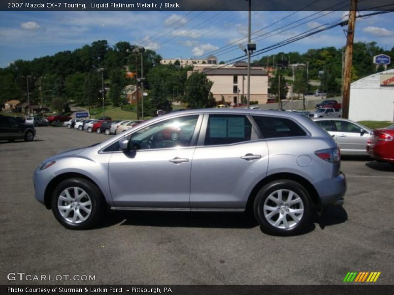 Liquid Platinum Metallic / Black 2007 Mazda CX-7 Touring