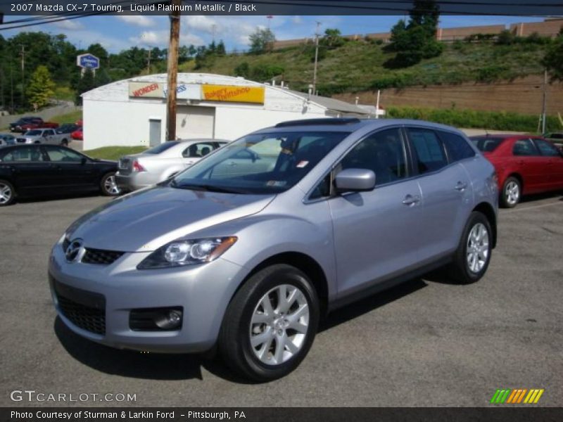 Liquid Platinum Metallic / Black 2007 Mazda CX-7 Touring