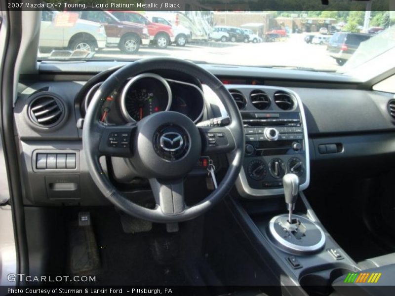 Liquid Platinum Metallic / Black 2007 Mazda CX-7 Touring