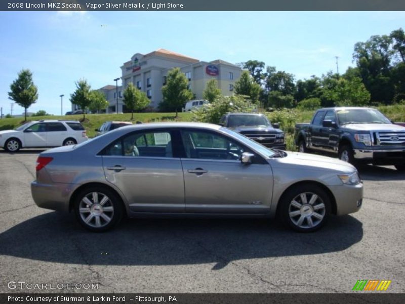 Vapor Silver Metallic / Light Stone 2008 Lincoln MKZ Sedan