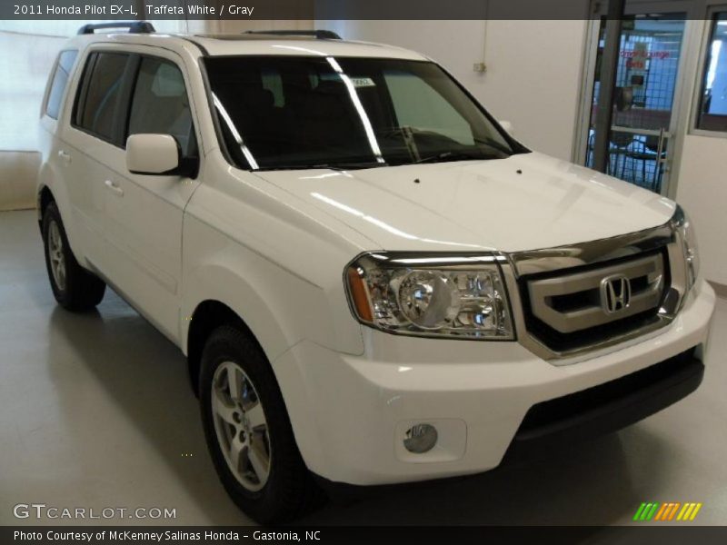 Taffeta White / Gray 2011 Honda Pilot EX-L