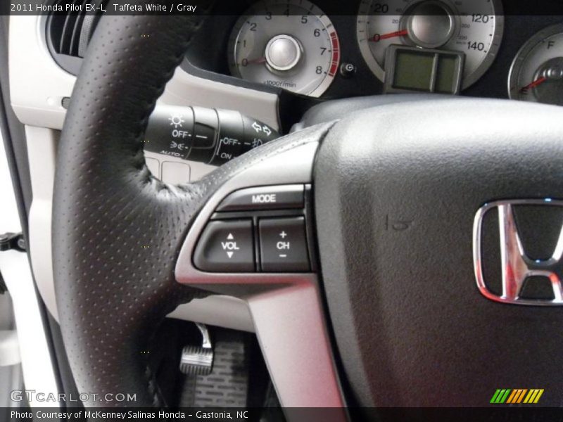 Taffeta White / Gray 2011 Honda Pilot EX-L